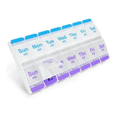 EZY DOSE Push Button Pill Case Review: 7-Day AM/PM Organizer