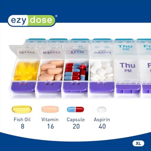 EZY DOSE Push Button Pill Case Review: 7-Day AM/PM Organizer image 3