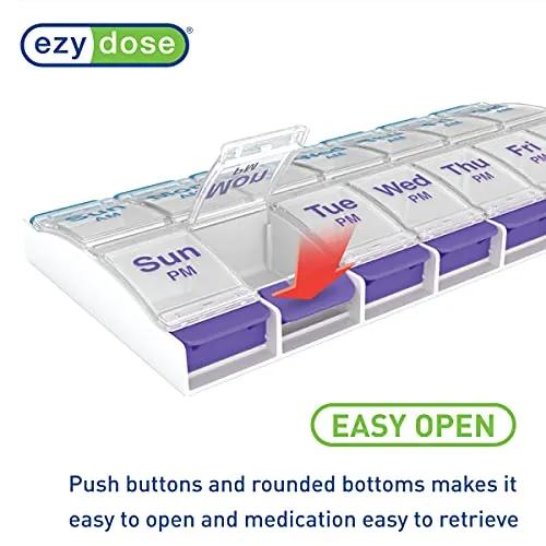 EZY DOSE Push Button Pill Case Review: 7-Day AM/PM Organizer image 4