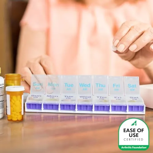 EZY DOSE Push Button Pill Case Review: 7-Day AM/PM Organizer image 5