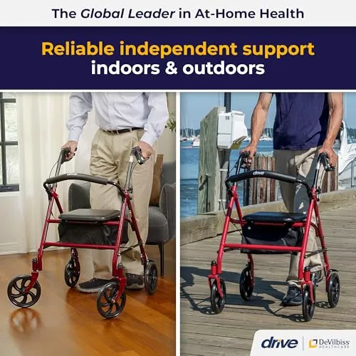 Drive Medical Rollator Walker with Seat Review image 2