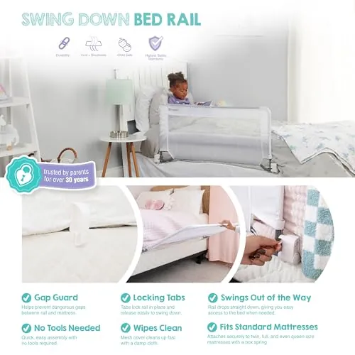 Regalo Swing Down Toddler Bed Rail Guard Review image 4