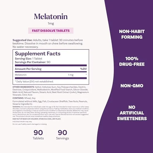 Natrol Fast Dissolve Melatonin 1 mg Review image 6