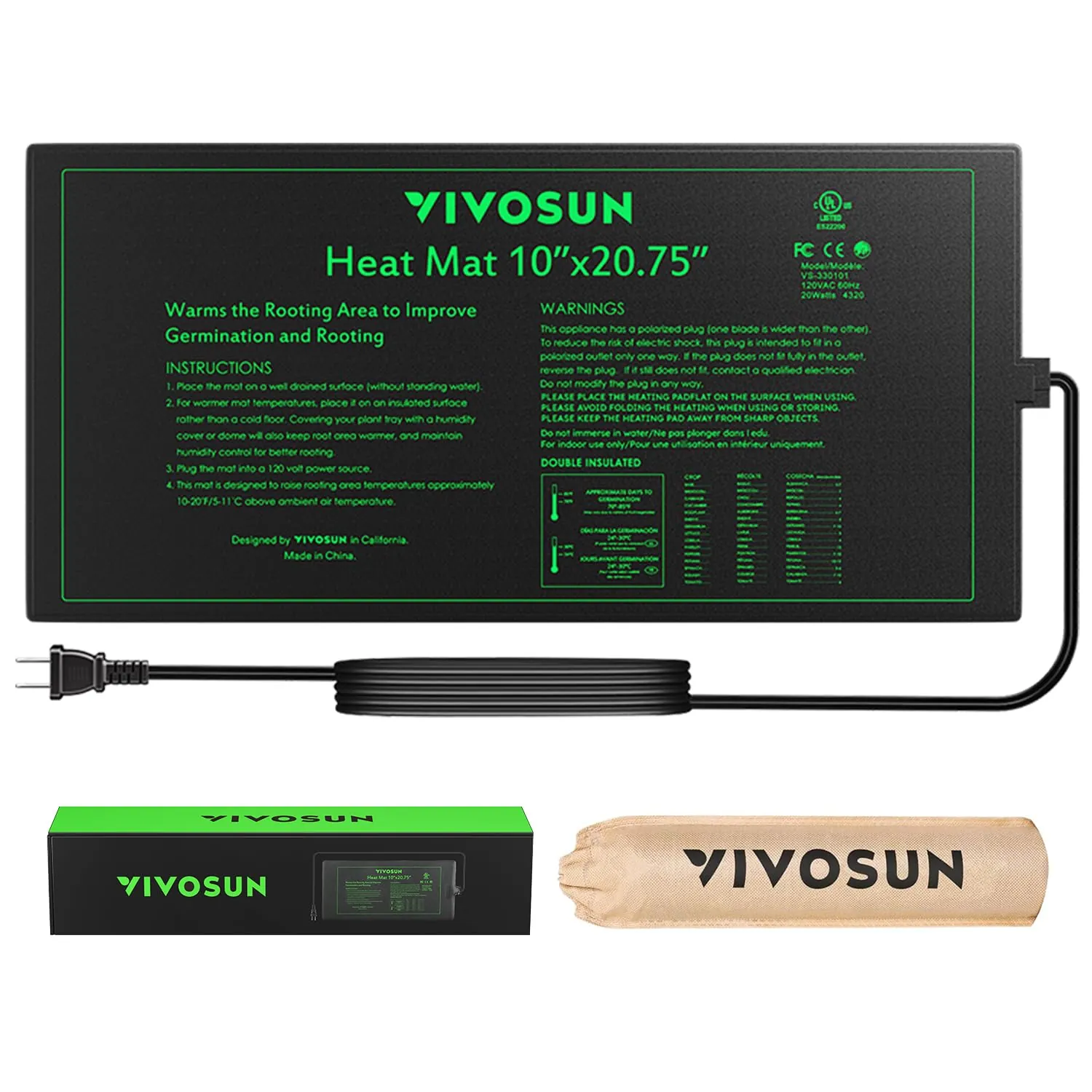 VIVOSUN Seedling Heat Mat Review for Indoor Germination