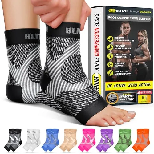BLITZU Compression Socks Review: Ankle and Arch Support