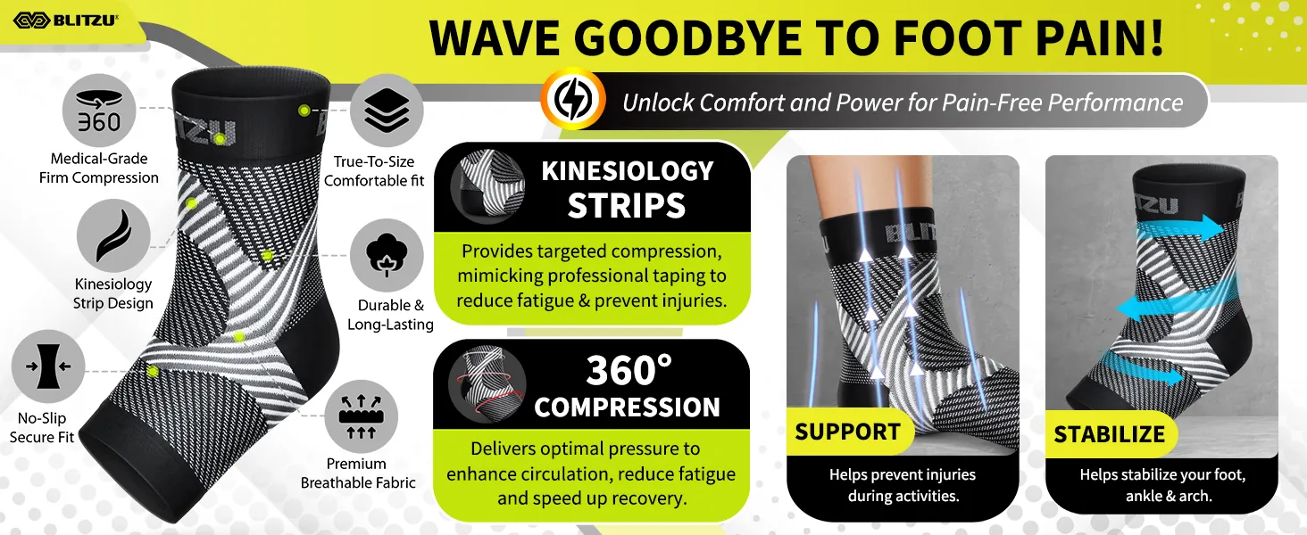 BLITZU Compression Socks Review: Ankle and Arch Support image 9