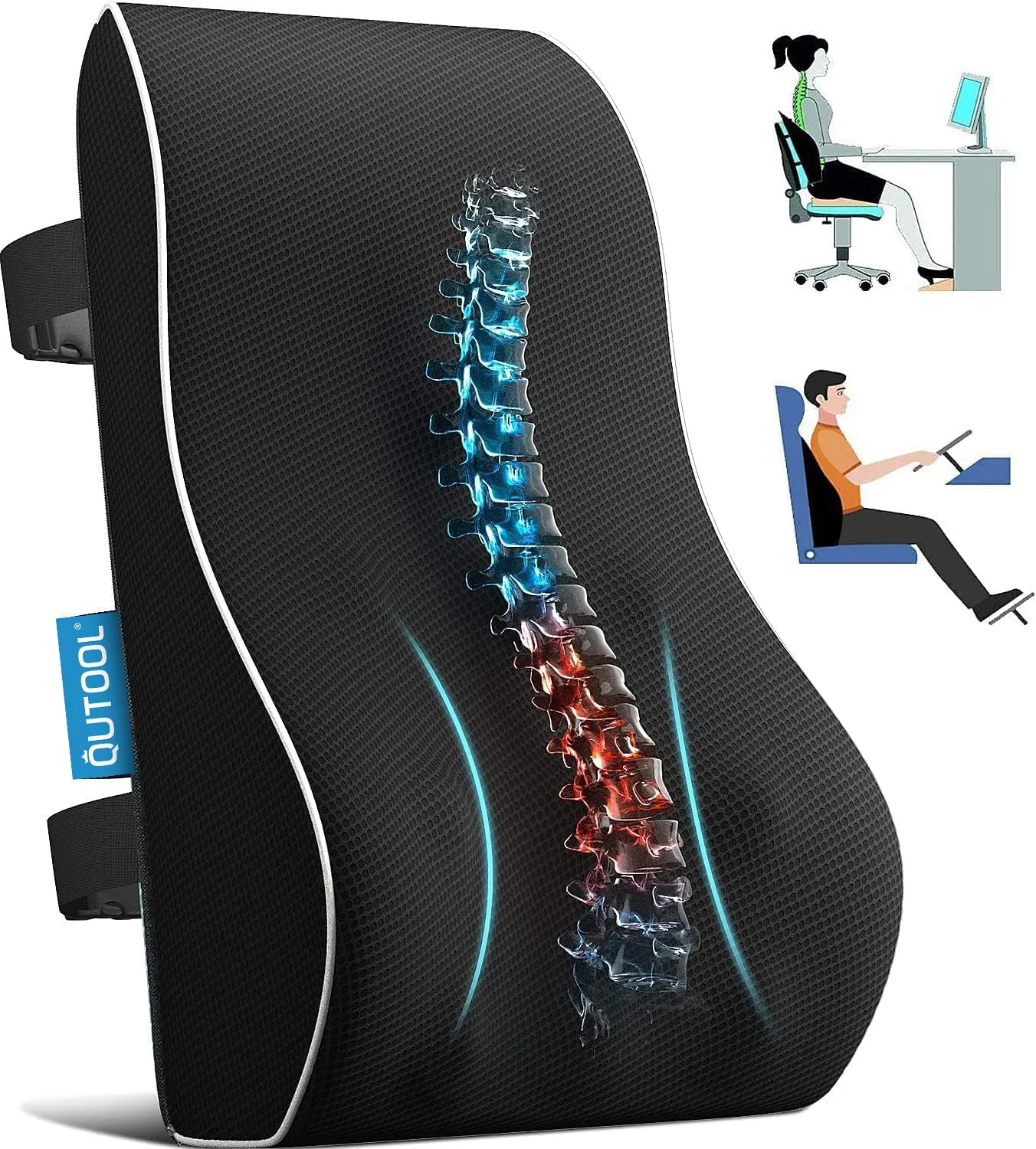 QUTOOL Lumbar Support Pillow Review for Office and Car image 8