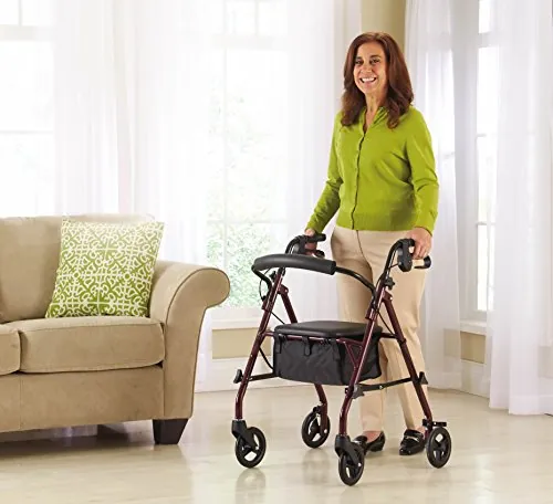Medline Steel Rollator Walker with Seat Review image 2