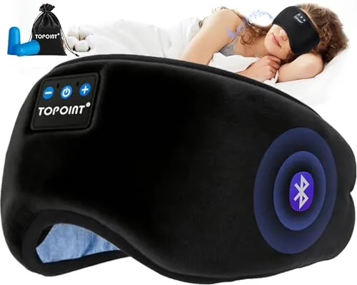 TOPOINT Sleep Mask Review: Bluetooth Sleep Headphones