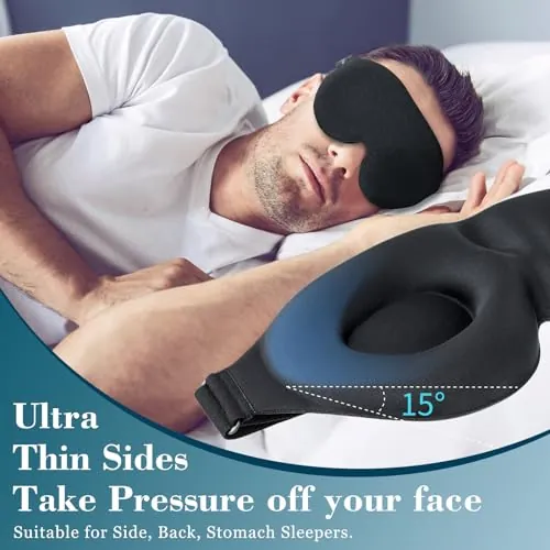 ZGGCD Sleep Mask Review: Side Sleeper Blackout Eye Mask image 3