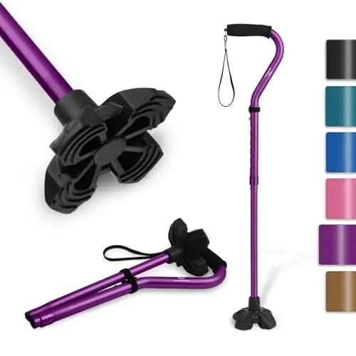 KINGGEAR F1 Walking Cane Review: Quad Base Support