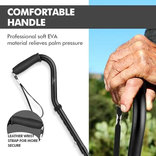 KINGGEAR F1 Walking Cane Review: Quad Base Support image 4