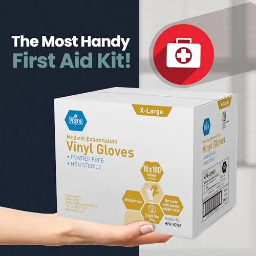 MED PRIDE Medical Vinyl Examination Gloves Review image 5