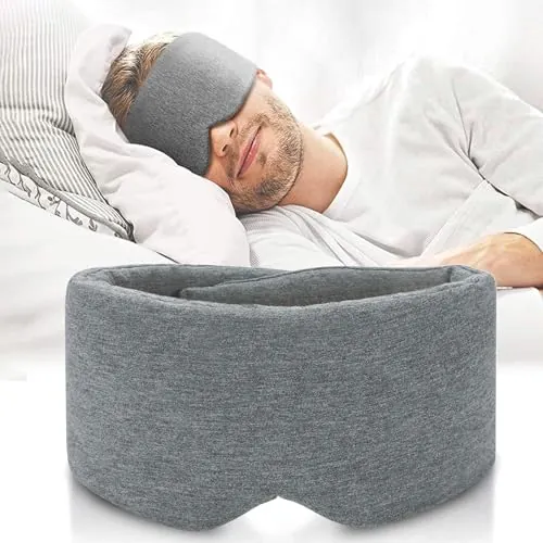 FRESHME Cotton Sleep Eye Mask Review for Side S...