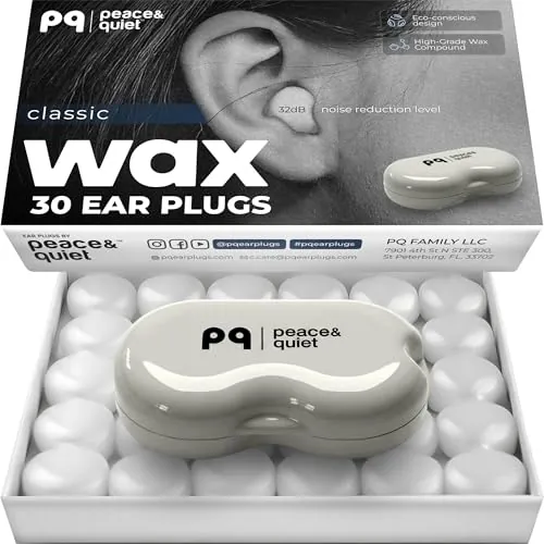 Peace&Quiet PQ Wax Ear Plugs Review for Sleep and Noise