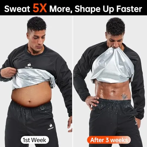 HOTSUIT Men Sauna Suit Review: Workout Sweat Suit image 2