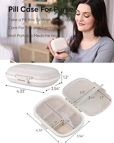 Holii Travel Pill Organizer Review: Portable Pill Case image 3