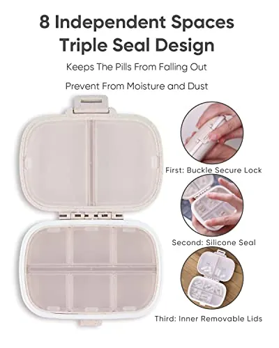 Holii Travel Pill Organizer Review: Portable Pill Case image 5