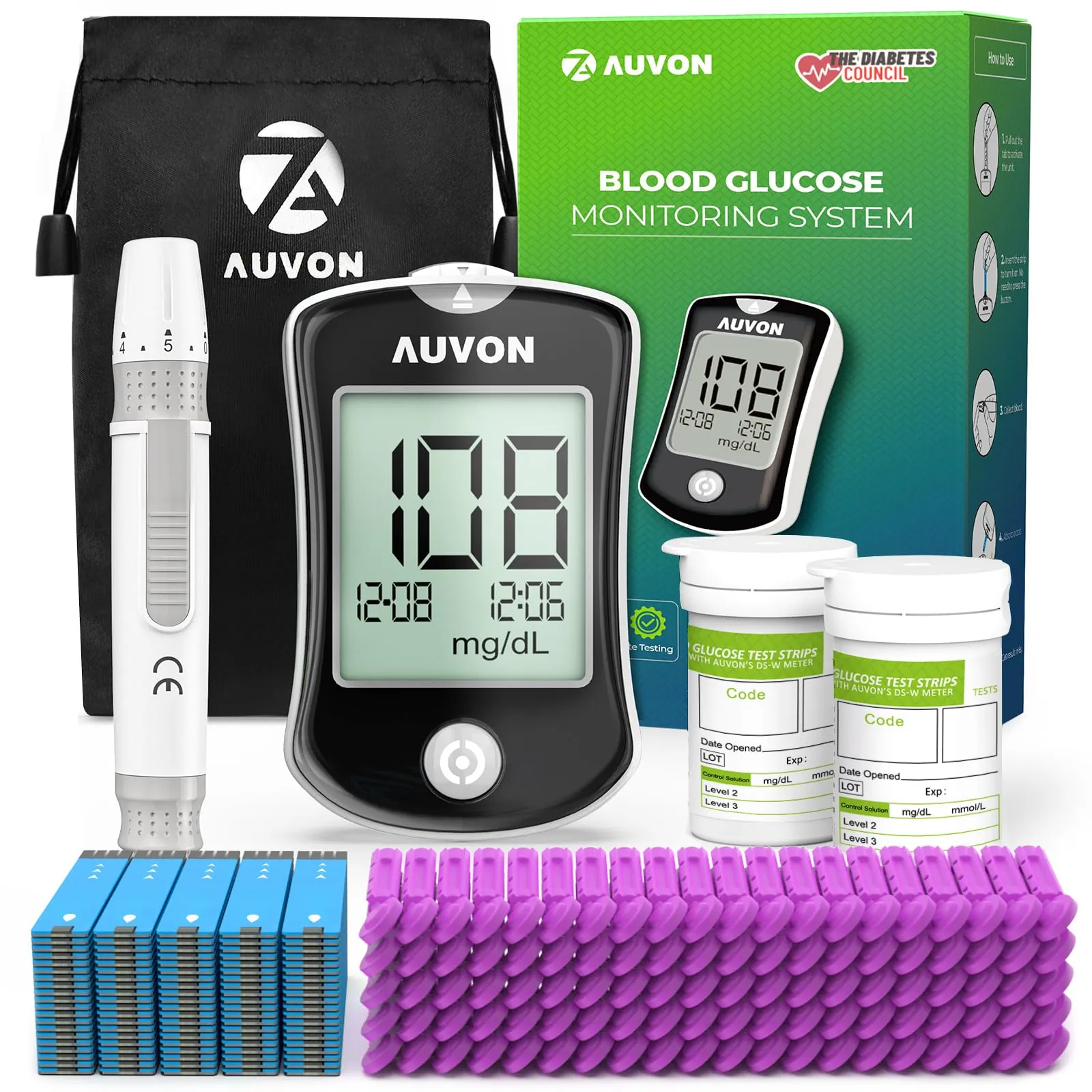 AUVON DS-W Blood Glucose Monitor Kit Review image 8