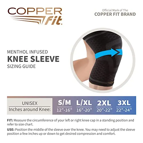 Copper Fit ICE Knee Compression Sleeve Review image 4