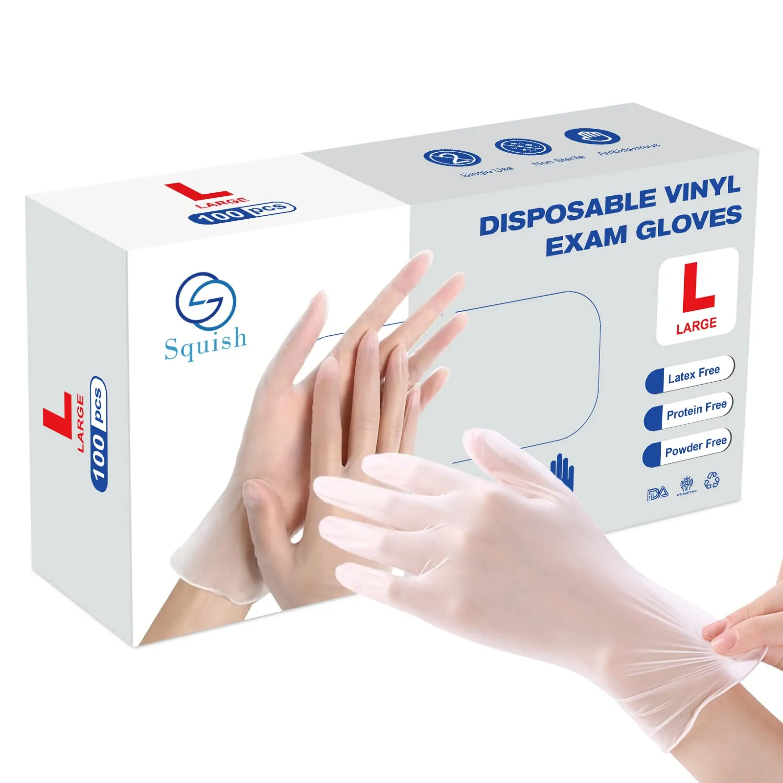 squish Disposable Gloves Review: Vinyl Gloves for Cleaning image 8