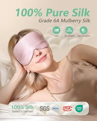 BeeVines Sleep Mask Review: Silk Blackout Eye Mask image 2