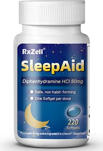 RXZELL Sleep Aid Review: Diphenhydramine Sleep Support