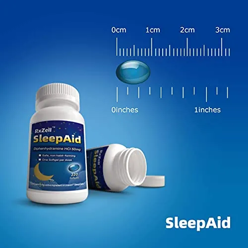RXZELL Sleep Aid Review: Diphenhydramine Sleep Support image 3