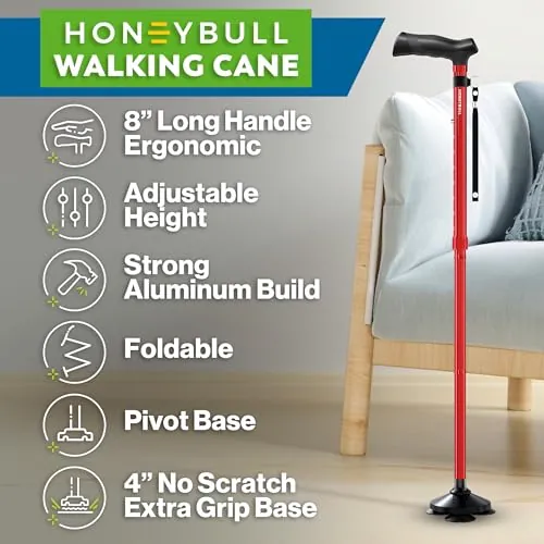 HONEYBULL Walking Cane Review: Foldable Mobility Support image 3