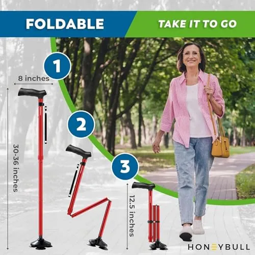 HONEYBULL Walking Cane Review: Foldable Mobility Support image 6