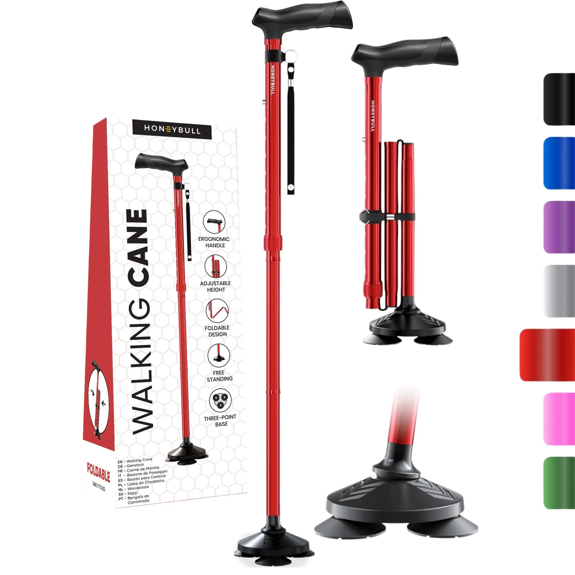 HONEYBULL Walking Cane Review: Foldable Mobility Support image 8