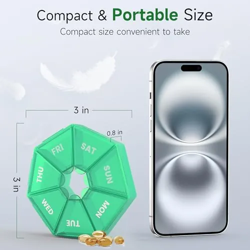 Gelibo Weekly Pill Organizer Review: Compact Travel Pill Box image 5