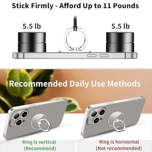 TACOMEGE Clear Phone Grip Review: Ring Holder Stand image 2