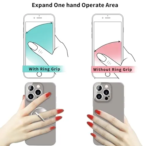 TACOMEGE Clear Phone Grip Review: Ring Holder Stand image 4