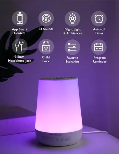 Momcozy White Noise Machine Review: Baby Sleep and Night Light image 2