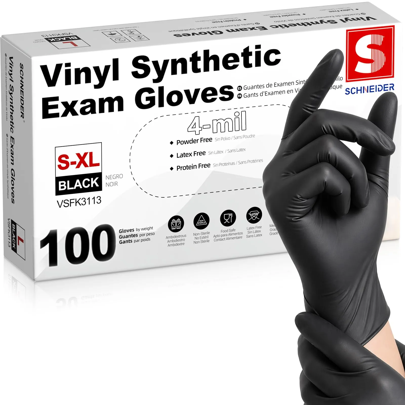 Schneider Vinyl Synthetic Exam Gloves Review image 8