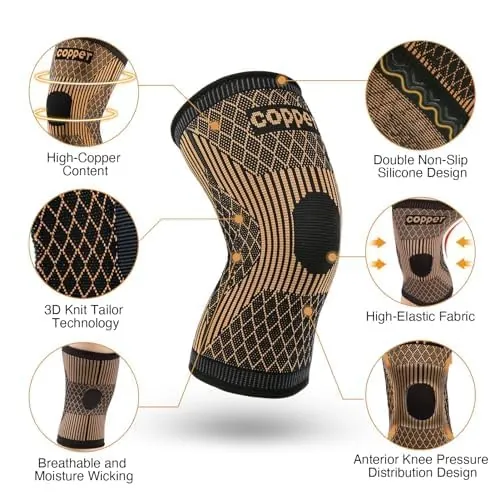 SHENGYADE Copper Knee Brace Review: Compression Support image 5