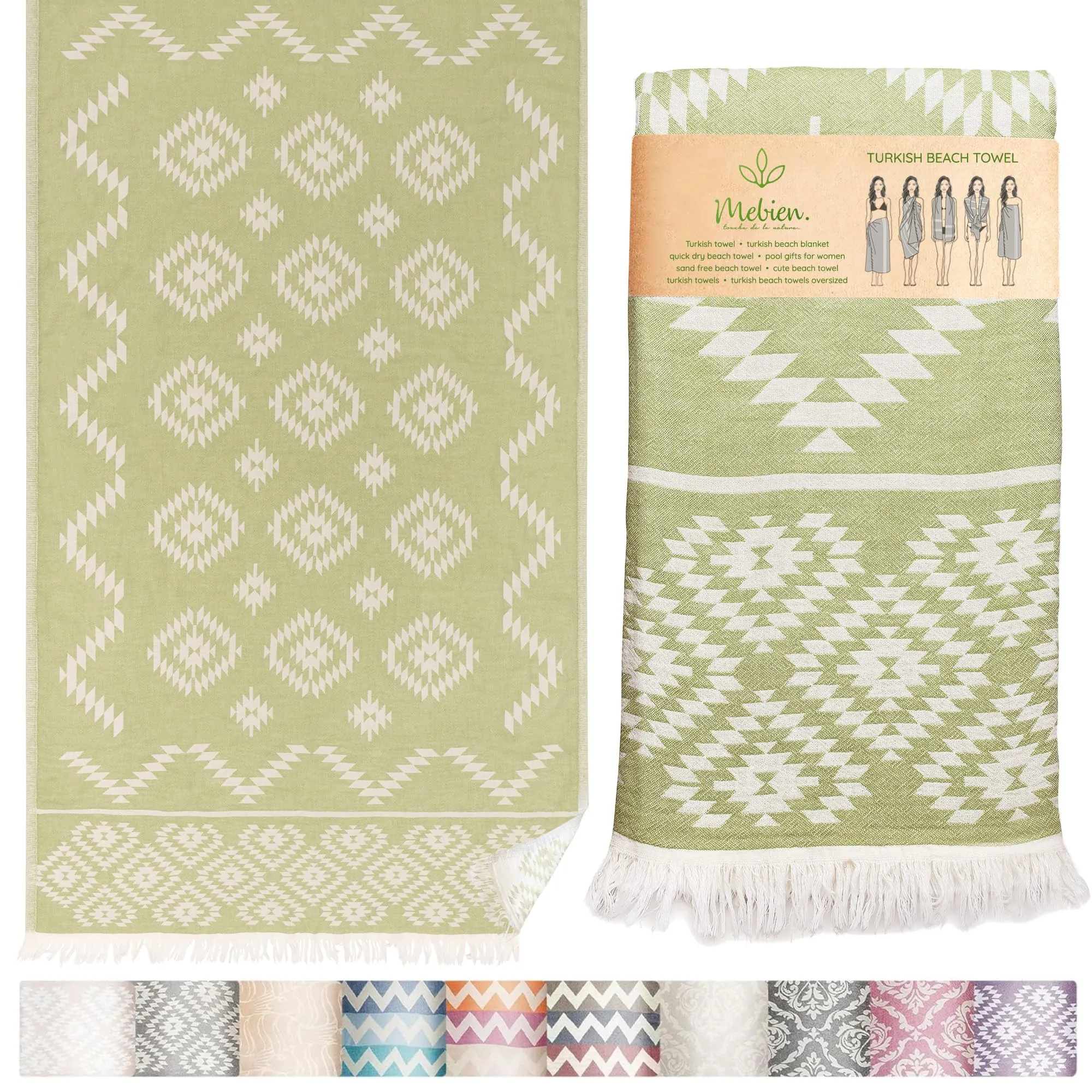 Mebien Turkish Beach Towel Review: Quick-Dry Co...