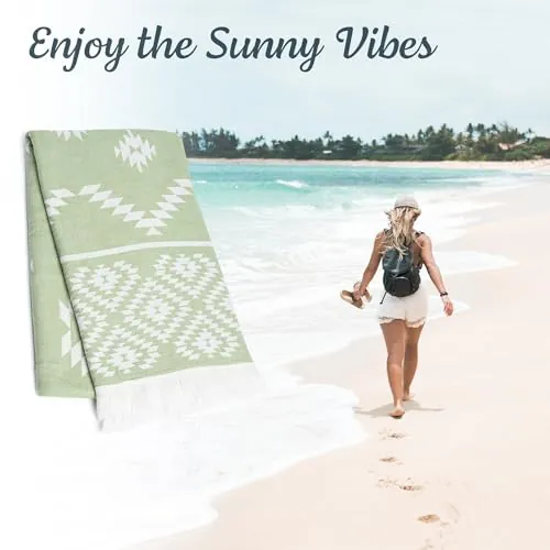 Mebien Turkish Beach Towel Review: Quick-Dry Cotton Travel Towel image 7