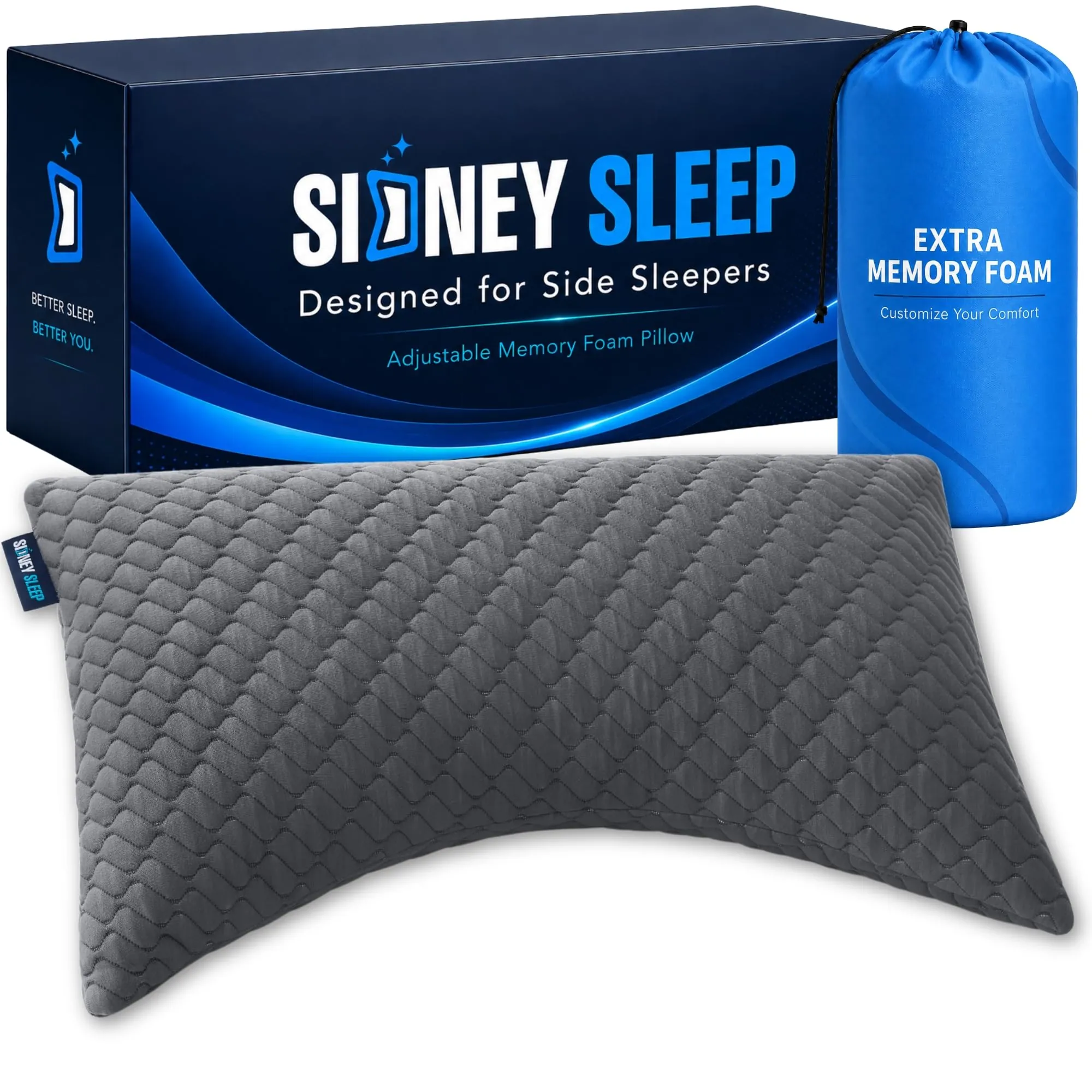 Sidney Sleep Adjustable Curved Pillow Review
