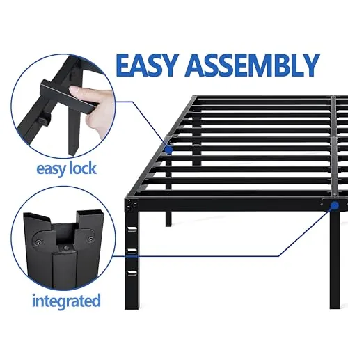 NEW JETO Metal Bed Frame Review: Queen Platform Bed image 7