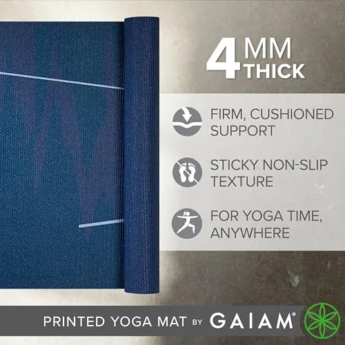 Gaiam Print Yoga Mat Review: Yoga and Pilates Mat image 5