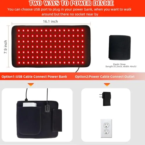 bonodave Red Light Heating Pad Review for Recovery Use image 4
