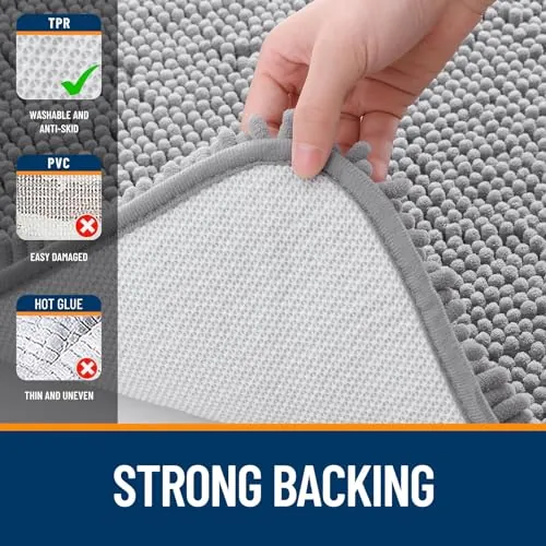 OLANLY Bathroom Rugs Review: Soft Chenille Bath Mat image 7