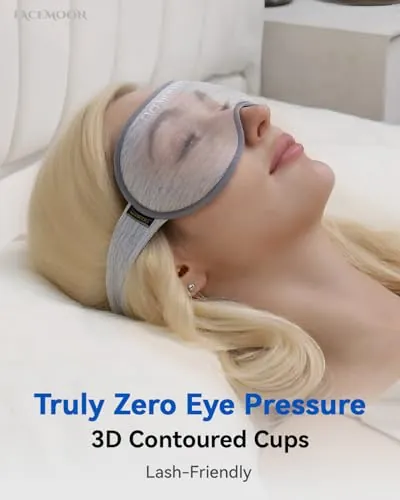 FACEMOON Weighted Eye Mask Review for Sleep and Travel image 4