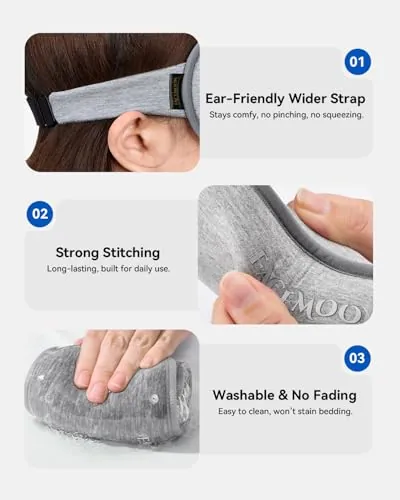 FACEMOON Weighted Eye Mask Review for Sleep and Travel image 6