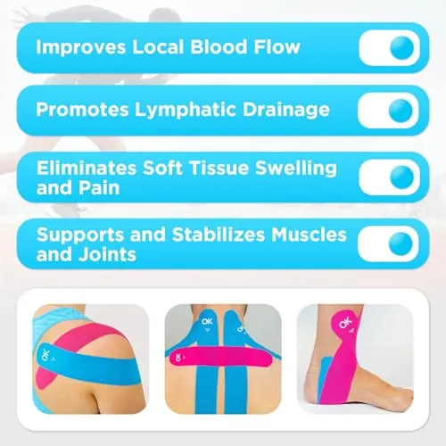 OK TAPE Kinesiology Tape Review: Pre-Cut Athletic Support image 4