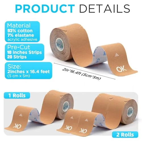 OK TAPE Kinesiology Tape Review: Pre-Cut Athletic Support image 6