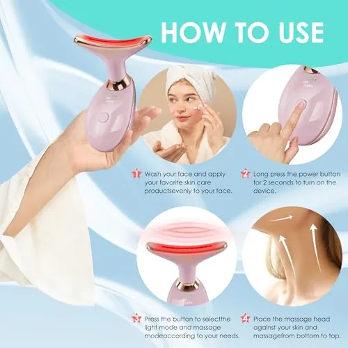 Doset Facial Massager Review: Red Light Face and Neck Wand image 4